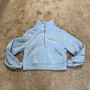 Women's Blue Half-Zip Pullover